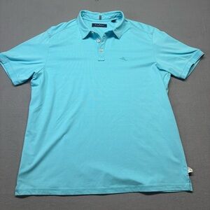 Tommy Bahama Men’s XL Polo Shirt Teal Breathable Flex Soft